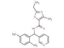 N-[(2,5-dimethylphenyl)(pyridin-3-yl)methyl]-2-ethyl-4-methyl-1,3-oxazole-5-carboxamide