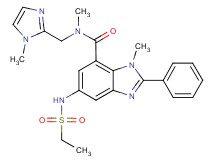 5-[(ethylsulfonyl)amino]-N,1-dimethyl-N-[(1-methyl-1H-imidazol-2-yl)methyl]-2-phenyl-1H-benzimidazole-7-carboxamide