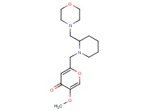 5-methoxy-2-{[2-(4-morpholinylmethyl)-1-piperidinyl]methyl}-4H-pyran-4-one