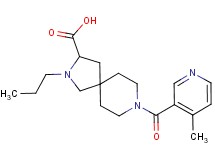 8-[(4-methyl-3-pyridinyl)carbonyl]-2-propyl-2,8-diazaspiro[4.5]decane-3-carboxylic acid