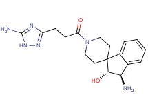 (2R*,3R*)-3-amino-1'-[3-(5-amino-1H-1,2,4-triazol-3-yl)propanoyl]-2,3-dihydrospiro[indene-1,4'-piperidin]-2-ol
