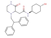 2-[1-(2,2-diphenylethyl)-3-oxo-2-piperazinyl]-N-(trans-4-hydroxycyclohexyl)acetamide