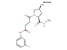 (4S)-4-amino-1-{4-[(3-fluorophenyl)amino]-4-oxobutanoyl}-N-methyl-L-prolinamide