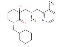 1-(cyclohexylmethyl)-3-hydroxy-3-({methyl[(3-methyl-2-pyridinyl)methyl]amino}methyl)-2-piperidinone