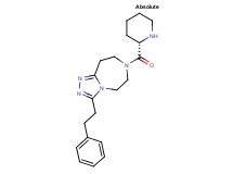 3-(2-phenylethyl)-7-[(2S)-2-piperidinylcarbonyl]-6,7,8,9-tetrahydro-5H-[1,2,4]triazolo[4,3-d][1,4]diazepine hydrochloride