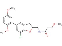 N-{[7-chloro-5-(2,5-dimethoxyphenyl)-2,3-dihydro-1-benzofuran-2-yl]methyl}-3-methoxypropanamide
