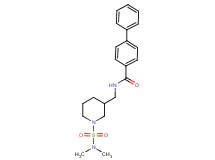 N-({1-[(dimethylamino)sulfonyl]-3-piperidinyl}methyl)-4-biphenylcarboxamide