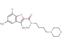 7-chloro-N,3,5-trimethyl-N-[4-(4-morpholinyl)butyl]-1-benzofuran-2-carboxamide