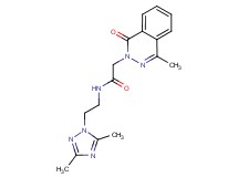 N-[2-(3,5-dimethyl-1H-1,2,4-triazol-1-yl)ethyl]-2-(4-methyl-1-oxo-2(1H)-phthalazinyl)acetamide