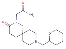 2-[3-oxo-9-(tetrahydro-2H-pyran-2-ylmethyl)-2,9-diazaspiro[5.5]undec-2-yl]acetamide