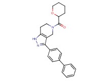 3-biphenyl-4-yl-5-(tetrahydro-2H-pyran-2-ylcarbonyl)-4,5,6,7-tetrahydro-1H-pyrazolo[4,3-c]pyridine