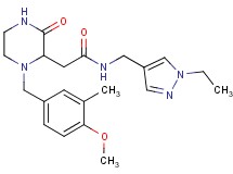 N-[(1-ethyl-1H-pyrazol-4-yl)methyl]-2-[1-(4-methoxy-3-methylbenzyl)-3-oxo-2-piperazinyl]acetamide