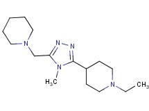 1-ethyl-4-[4-methyl-5-(piperidin-1-ylmethyl)-4H-1,2,4-triazol-3-yl]piperidine