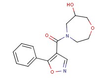 4-[(5-phenylisoxazol-4-yl)carbonyl]-1,4-oxazepan-6-ol