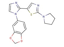 5-[1-(1,3-benzodioxol-5-yl)-1H-imidazol-2-yl]-2-pyrrolidin-1-yl-1,3-thiazole