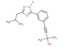 4-[3-(3-isobutyl-1H-1,2,4-triazol-5-yl)phenyl]-2-methylbut-3-yn-2-ol