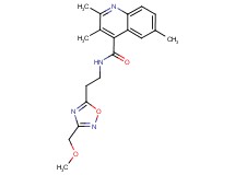 N-{2-[3-(methoxymethyl)-1,2,4-oxadiazol-5-yl]ethyl}-2,3,6-trimethyl-4-quinolinecarboxamide