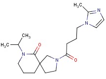 7-isopropyl-2-[4-(2-methyl-1H-imidazol-1-yl)butanoyl]-2,7-diazaspiro[4.5]decan-6-one