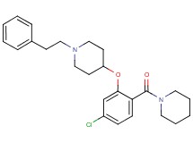 4-[5-chloro-2-(1-piperidinylcarbonyl)phenoxy]-1-(2-phenylethyl)piperidine