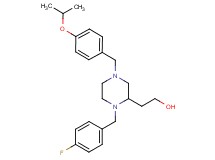 2-[1-(4-fluorobenzyl)-4-(4-isopropoxybenzyl)-2-piperazinyl]ethanol