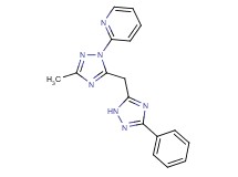 2-{3-methyl-5-[(3-phenyl-1H-1,2,4-triazol-5-yl)methyl]-1H-1,2,4-triazol-1-yl}pyridine