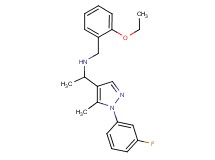 (2-ethoxybenzyl){1-[1-(3-fluorophenyl)-5-methyl-1H-pyrazol-4-yl]ethyl}amine