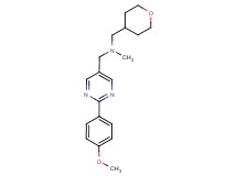 1-[2-(4-methoxyphenyl)pyrimidin-5-yl]-N-methyl-N-(tetrahydro-2H-pyran-4-ylmethyl)methanamine