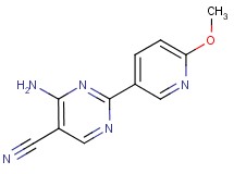 4-amino-2-(6-methoxypyridin-3-yl)pyrimidine-5-carbonitrile