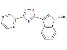 1-methyl-3-[3-(2-pyrazinyl)-1,2,4-oxadiazol-5-yl]-1H-indole