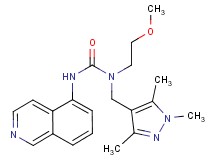 N'-isoquinolin-5-yl-N-(2-methoxyethyl)-N-[(1,3,5-trimethyl-1H-pyrazol-4-yl)methyl]urea