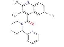 2,3,6-trimethyl-4-{[2-(2-pyridinyl)-1-piperidinyl]carbonyl}quinoline