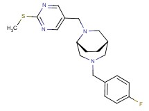 (1S*,5R*)-3-(4-fluorobenzyl)-6-{[2-(methylthio)pyrimidin-5-yl]methyl}-3,6-diazabicyclo[3.2.2]nonane