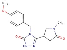 4-(4-methoxybenzyl)-5-(1-methyl-5-oxopyrrolidin-3-yl)-2,4-dihydro-3H-1,2,4-triazol-3-one