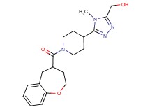 {4-methyl-5-[1-(2,3,4,5-tetrahydro-1-benzoxepin-4-ylcarbonyl)piperidin-4-yl]-4H-1,2,4-triazol-3-yl}methanol