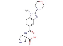 3-({[1-methyl-2-(4-morpholinyl)-1H-benzimidazol-5-yl]carbonyl}amino)-3-pyrrolidinecarboxylic acid dihydrochloride