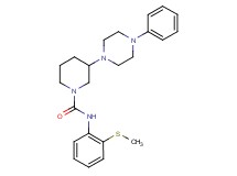 N-[2-(methylthio)phenyl]-3-(4-phenyl-1-piperazinyl)-1-piperidinecarboxamide