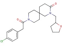 9-[(4-chlorophenyl)acetyl]-2-(tetrahydrofuran-2-ylmethyl)-2,9-diazaspiro[5.5]undecan-3-one