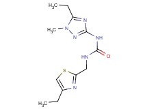 N-(5-ethyl-1-methyl-1H-1,2,4-triazol-3-yl)-N'-[(4-ethyl-1,3-thiazol-2-yl)methyl]urea trifluoroacetate