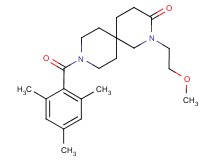 9-(mesitylcarbonyl)-2-(2-methoxyethyl)-2,9-diazaspiro[5.5]undecan-3-one
