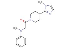 N-methyl-N-{2-[4-(1-methyl-1H-imidazol-2-yl)-1-piperidinyl]-2-oxoethyl}aniline