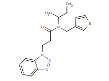 3-(1H-1,2,3-benzotriazol-1-yl)-N-(sec-butyl)-N-(3-thienylmethyl)propanamide