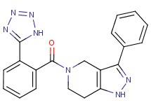 3-phenyl-5-[2-(1H-tetrazol-5-yl)benzoyl]-4,5,6,7-tetrahydro-1H-pyrazolo[4,3-c]pyridine