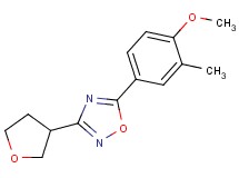 5-(4-methoxy-3-methylphenyl)-3-(tetrahydrofuran-3-yl)-1,2,4-oxadiazole