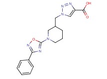 1-{[1-(3-phenyl-1,2,4-oxadiazol-5-yl)piperidin-3-yl]methyl}-1H-1,2,3-triazole-4-carboxylic acid