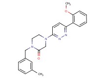 4-[6-(2-methoxyphenyl)pyridazin-3-yl]-1-(3-methylbenzyl)piperazin-2-one