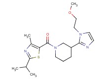 1-[(2-isopropyl-4-methyl-1,3-thiazol-5-yl)carbonyl]-3-[1-(2-methoxyethyl)-1H-imidazol-2-yl]piperidine