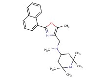 N,2,2,6,6-pentamethyl-N-{[5-methyl-2-(1-naphthyl)-1,3-oxazol-4-yl]methyl}-4-piperidinamine