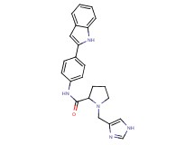 1-(1H-imidazol-4-ylmethyl)-N-[4-(1H-indol-2-yl)phenyl]prolinamide