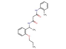 N-(2-methylphenyl)-N'-[1-(2-propoxyphenyl)ethyl]malonamide