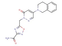 5-{[4-(3,4-dihydro-2(1H)-isoquinolinyl)-6-oxo-1(6H)-pyridazinyl]methyl}-1,2,4-oxadiazole-3-carboxamide